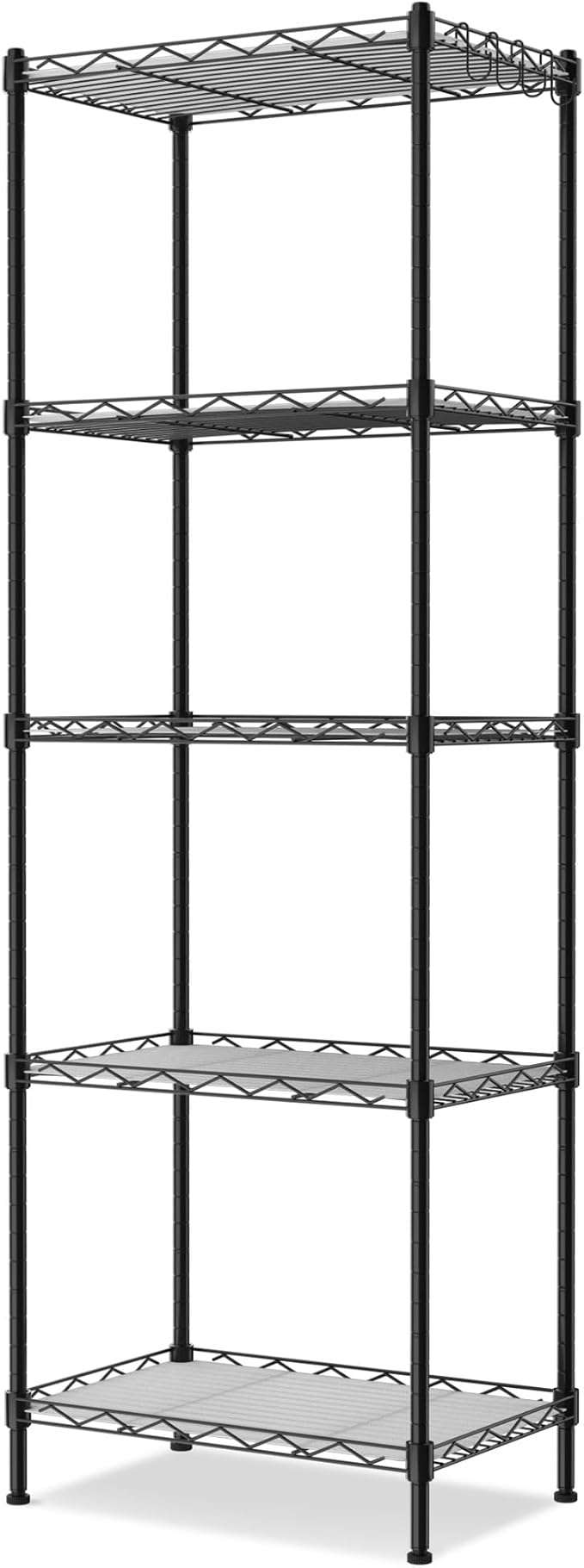 61B6nHgaf9L._AC_SX679_-1.jpg WORKPRO 5-Tier Metal Shelving Unit, Height Adjustable Storage Rack - Image 1