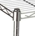 amazon basics 3-Shelf Shelving Unit - Chrome (Steel) - Image 4