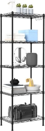 WORKPRO 5-Tier Metal Shelving Unit, Height Adjustable Storage Rack - Image 4