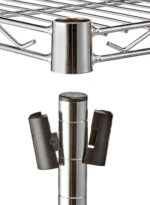 amazon basics 3-Shelf Shelving Unit - Chrome (Steel) - Image 3