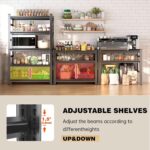 4-Tier Kitchen Storage Shelves,2000LBS Heavy Duty Metal Shelving,59 - Image 3