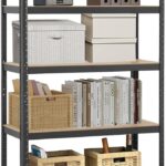 DAYONG 5 Tier Garage Shelving, Adjustable Storage Shelving Unit, Metal Storage Shelves Utility Rack for Basement, Warehouse, Pantry, 183cm H x 90cm W x 40cm D, 175kg Capacity Per Shelf