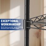 WORKPRO 5-Tier Metal Shelving Unit, Height Adjustable Storage Rack - Image 7
