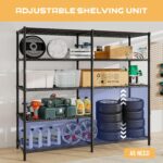 5-Tier Heavy Duty Storage Rack,Adjustable Carbon Steel Shelving Unit(69''W) - Image 5