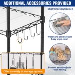 WORKPRO 5-Tier Metal Shelving Unit, Height Adjustable Storage Rack - Image 5