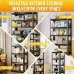 4-Tier Kitchen Storage Shelves,2000LBS Heavy Duty Metal Shelving,59 - Image 5