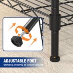 WORKPRO 5-Tier Metal Shelving Unit, Height Adjustable Storage Rack - Image 6