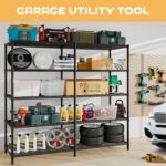 5-Tier Heavy Duty Storage Rack,Adjustable Carbon Steel Shelving Unit(69''W) - Image 3