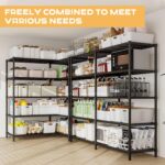 5-Tier Heavy Duty Storage Rack,Adjustable Carbon Steel Shelving Unit(69''W) - Image 6